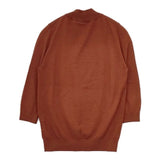 MARGARET HOWELL 578-6263013 ハイネック ウールニットプルオーバー ハイゲージ セーター ニット ブラウン系 レディース マーガレットハウエル【中古】5-1025T∞