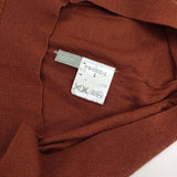 MARGARET HOWELL 578-6263013 ハイネック ウールニットプルオーバー ハイゲージ セーター ニット ブラウン系 レディース マーガレットハウエル【中古】5-1025T∞