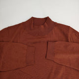 MARGARET HOWELL 578-6263013 ハイネック ウールニットプルオーバー ハイゲージ セーター ニット ブラウン系 レディース マーガレットハウエル【中古】5-1025T∞