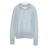 GRANDMA MAMA DAUGHTER ウール 丸襟 セーター ニット ライトブルー レディース グランマママドーター【中古】5-1025T∞