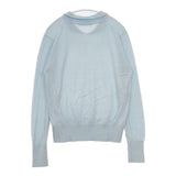 GRANDMA MAMA DAUGHTER ウール 丸襟 セーター ニット ライトブルー レディース グランマママドーター【中古】5-1025T∞