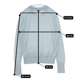 GRANDMA MAMA DAUGHTER ウール 丸襟 セーター ニット ライトブルー レディース グランマママドーター【中古】5-1025T∞