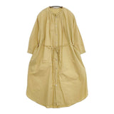 nume コットン シャツワンピース NFOP-2080A ベルト付き ワンピース イエロー レディース ヌメ【中古】5-1207M∞