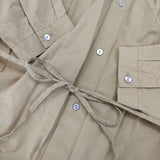 nume コットン シャツワンピース NFOP-2080A ベルト付き ワンピース イエロー レディース ヌメ【中古】5-1207M∞