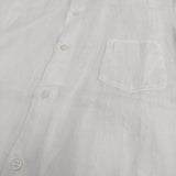 LE GLAZIK リネン 丸襟 ラウンドカラー サイズ38 JL-3348 ブラウス シャツ ホワイト レディース ルグラジック【中古】5-0822S♪