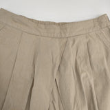 MHL. 595-7132550 コットン DENSE COTTON POPLIN ロングスカート ベージュ レディース エムエイチエル【中古】6-0301M∞