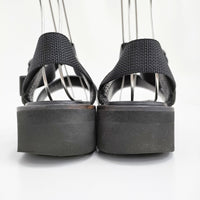 FOOTWORKS フットワークス Sandals_Smooth Leather 定価57200円 レザーサンダル サイズ23cm サンダル ブラック レディース【中古】5-0829S♪