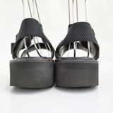 FOOTWORKS フットワークス Sandals_Smooth Leather 定価57200円 レザーサンダル サイズ23cm サンダル ブラック レディース【中古】5-0829S♪