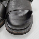FOOTWORKS フットワークス Sandals_Smooth Leather 定価57200円 レザーサンダル サイズ23cm サンダル ブラック レディース【中古】5-0829S♪