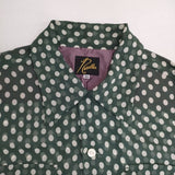 Needles ドットシャツ KP082 シアー 長袖シャツ グリーン メンズ ニードルス【中古】6-0330M∞