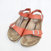 BIRKENSTOCK BRAZIL BF Mohn 24cm 37 アンクルベルト サンダル オレンジ レディース ビルケンシュトック【中古】5-0828S◎