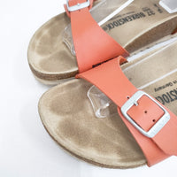 BIRKENSTOCK BRAZIL BF Mohn 24cm 37 アンクルベルト サンダル オレンジ レディース ビルケンシュトック【中古】5-0828S◎
