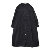 ICHI コーデュロイ シャツワンピ コットン ワンピース ブラック レディース イチ【中古】5-1225T∞