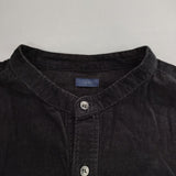 ICHI コーデュロイ シャツワンピ コットン ワンピース ブラック レディース イチ【中古】5-1225T∞