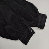 ICHI コーデュロイ シャツワンピ コットン ワンピース ブラック レディース イチ【中古】5-1225T∞