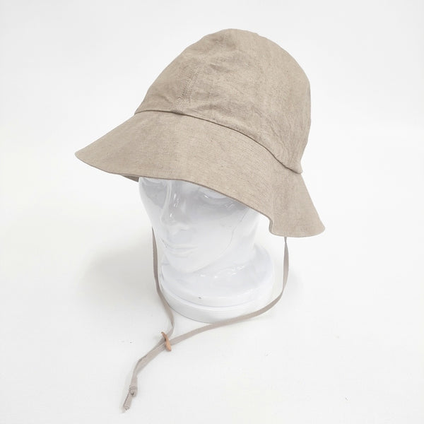 Chapeaugraphy コットンリネン Mサイズ 帽子 ハット ベージュ レディース シャポーグラフィー【中古】5-0828M◎