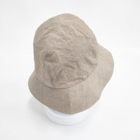 Chapeaugraphy コットンリネン Mサイズ 帽子 ハット ベージュ レディース シャポーグラフィー【中古】5-0828M◎