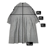 オオカミとフクロウ フクロウと山麓のエリーゼ portom20036 コットンリネンドレス プルオーバー ワンピース グレー レディース オオカミとフクロウ【中古】6-0301M∞