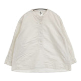 MHL. 595-3253511 SOFT HOPSACK コットン プルオーバー ブラウス シャツ 23AW ベージュ レディース エムエイチエル【中古】5-1126M∞