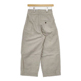 MARGARET HOWELL PLAIN WEAVE COTTON LINEN 578-3143010 サイズ0 パンツ 23SS ベージュ レディース マーガレットハウエル【中古】6-0301M∞