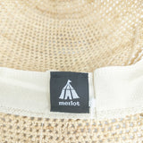 merlot ラフィア 帽子 ハット ベージュ レディース メルロー【中古】5-0828M◎