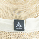 merlot ラフィア 帽子 ハット ベージュ レディース メルロー【中古】5-0828M◎