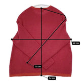 Vm VKPO-2840C ウールニットプルオーバー 定価20900円 セーター ニット 22AW レッド レディース ヴーム【中古】5-1025T∞