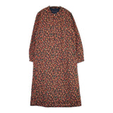 Pal'las Palace FOP24430D ビエラ木春菊柄ワンピース 総柄 プルオーバー ドレス ワンピース オレンジ ネイビー レディース パラスパレス【中古】5-1204M∞