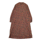 Pal'las Palace FOP24430D ビエラ木春菊柄ワンピース 総柄 プルオーバー ドレス ワンピース オレンジ ネイビー レディース パラスパレス【中古】5-1204M∞