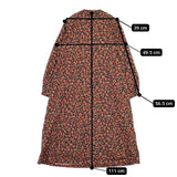 Pal'las Palace FOP24430D ビエラ木春菊柄ワンピース 総柄 プルオーバー ドレス ワンピース オレンジ ネイビー レディース パラスパレス【中古】5-1204M∞