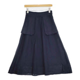 Pal'las Palace PFSK-3467B コットン インディゴ ガーゼ ロングスカート ネイビー レディース パラスパレス【中古】5-1204M∞