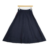 Pal'las Palace PFSK-3467B コットン インディゴ ガーゼ ロングスカート ネイビー レディース パラスパレス【中古】5-1204M∞