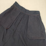 Pal'las Palace PFSK-3467B コットン インディゴ ガーゼ ロングスカート ネイビー レディース パラスパレス【中古】5-1204M∞