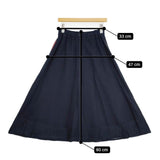 Pal'las Palace PFSK-3467B コットン インディゴ ガーゼ ロングスカート ネイビー レディース パラスパレス【中古】5-1204M∞