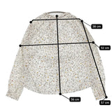 Pal'las Palace ローン花野柄スタンド襟シャツ FSH24294C サイズ2 ブラウス シャツ ホワイト レディース パラスパレス【中古】5-0902M♪
