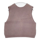 Pal'las Palace PKBL-3874C バルキーコットンベスト 定価24000円 ノースリーブニット ベスト 23AW ピンクベージュ レディース パラスパレス【中古】5-1025T∞