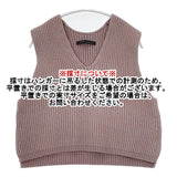 Pal'las Palace PKBL-3874C バルキーコットンベスト 定価24000円 ノースリーブニット ベスト 23AW ピンクベージュ レディース パラスパレス【中古】5-1025T∞