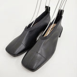 FABIO RUSCONI ストレッチスリッポンフラットシューズ 34 定価27500円 スリッポン ブラック レディース ファビオルスコーニ【中古】5-0829G♪