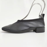 FABIO RUSCONI ストレッチスリッポンフラットシューズ 34 定価27500円 スリッポン ブラック レディース ファビオルスコーニ【中古】5-0829G♪