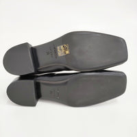 FABIO RUSCONI ストレッチスリッポンフラットシューズ 34 定価27500円 スリッポン ブラック レディース ファビオルスコーニ【中古】5-0829G♪