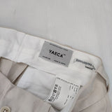 YAECA CHINO CLOTH PANTS WIDE ワイド 60602 チノパンツ ベージュ レディース ヤエカ【中古】5-1124G∞