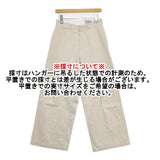 YAECA CHINO CLOTH PANTS WIDE ワイド 60602 チノパンツ ベージュ レディース ヤエカ【中古】5-1124G∞