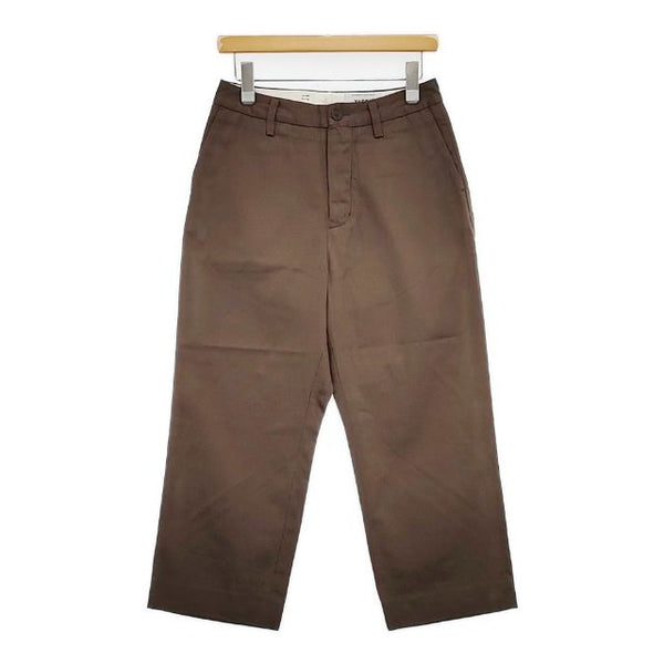 YAECA WRITE 98656 コットンリネンツイル パンツ ブラウン レディース ヤエカ【中古】5-1124G∞