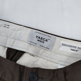 YAECA WRITE 98656 コットンリネンツイル パンツ ブラウン レディース ヤエカ【中古】5-1124G∞