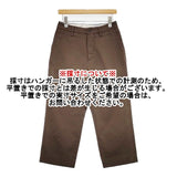 YAECA WRITE 98656 コットンリネンツイル パンツ ブラウン レディース ヤエカ【中古】5-1124G∞