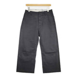 YAECA 90602 コットンラミー パンツ チャコールグレー レディース ヤエカ【中古】5-1124G∞