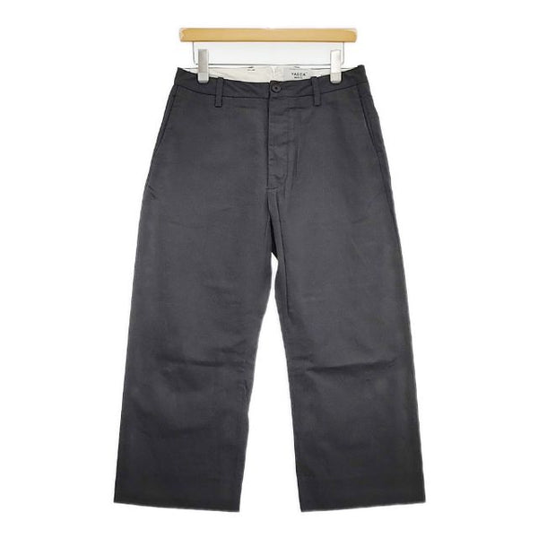 YAECA 90602 コットンラミー パンツ チャコールグレー レディース ヤエカ【中古】5-1124G∞