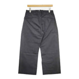 YAECA 90602 コットンラミー パンツ チャコールグレー レディース ヤエカ【中古】5-1124G∞