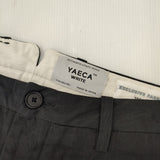 YAECA 90602 コットンラミー パンツ チャコールグレー レディース ヤエカ【中古】5-1124G∞