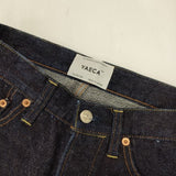 YAECA テーパードデニムパンツ ジーンズ 12646 デニムパンツ ネイビー レディース ヤエカ【中古】5-1124G∞